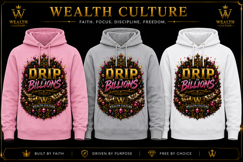 Drip in Billions Girls Graphic Hoodie | Wealth Culture