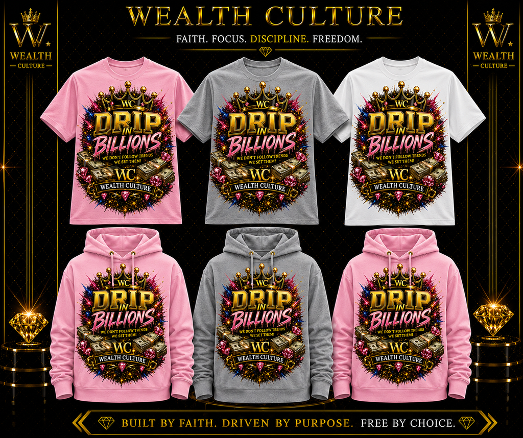 Drip in Billions Girls Graphic T-Shirt Wealth Culture
