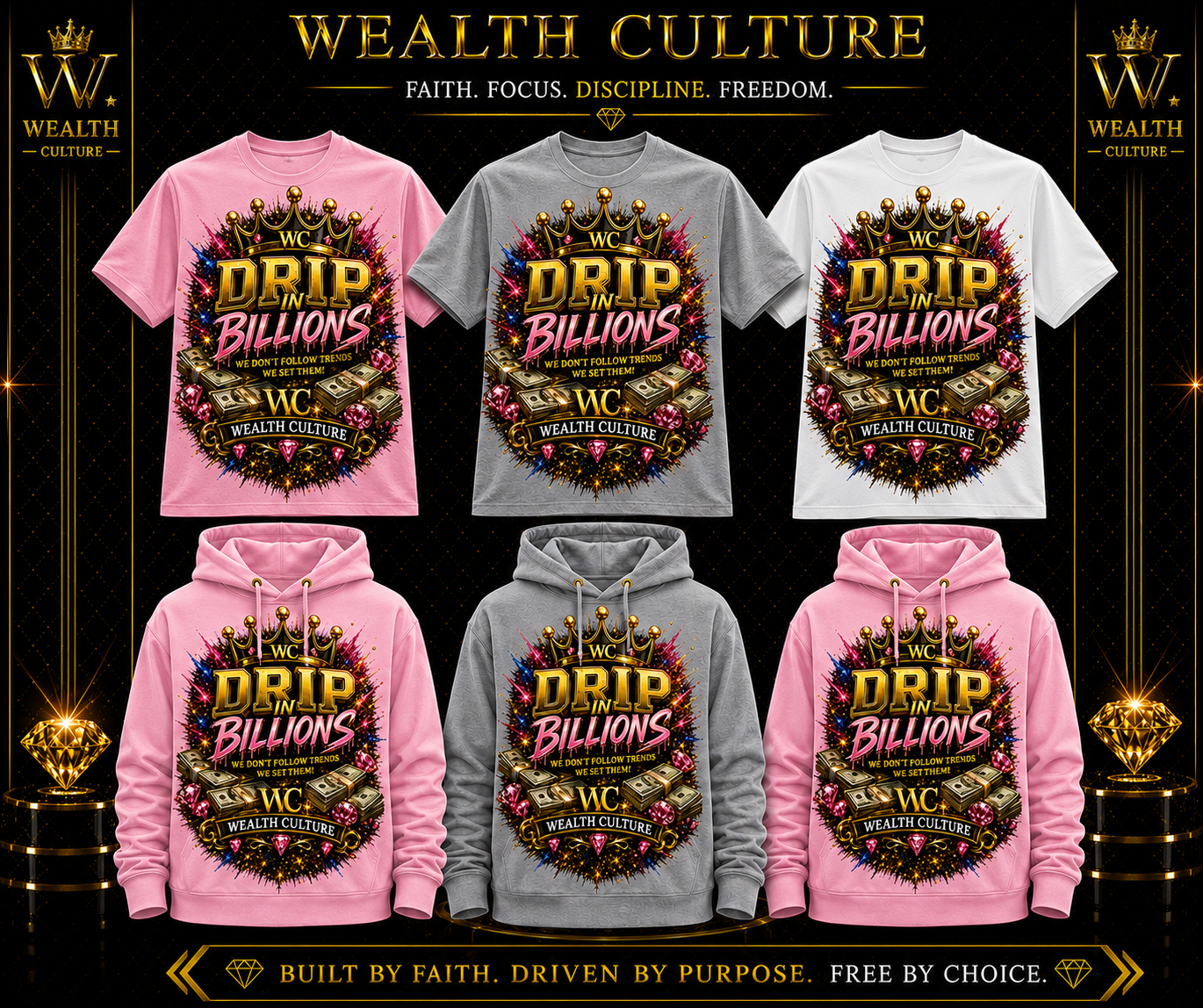 Drip in Billions Women's Graphic T-Shirt  Wealth Culture