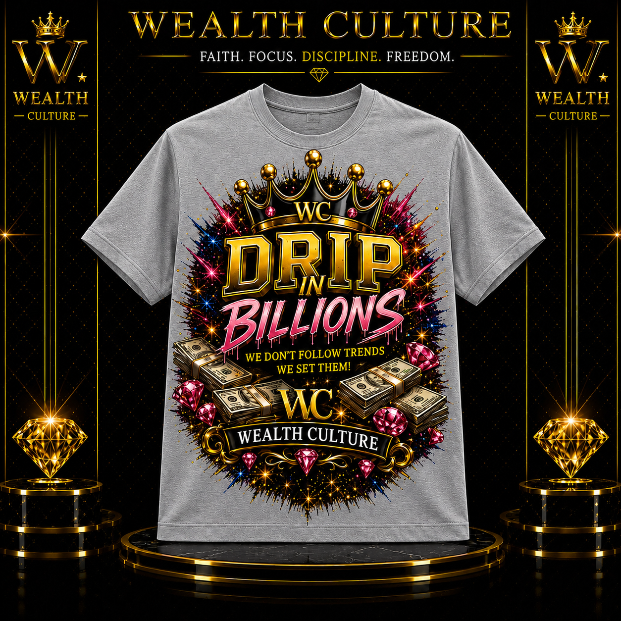 Drip in Billions Women's Graphic T-Shirt  Wealth Culture